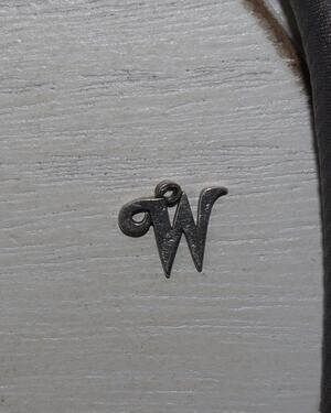 James Avery Sterling Silver Script Initial “W” Charm 0.8G/ 0.4in